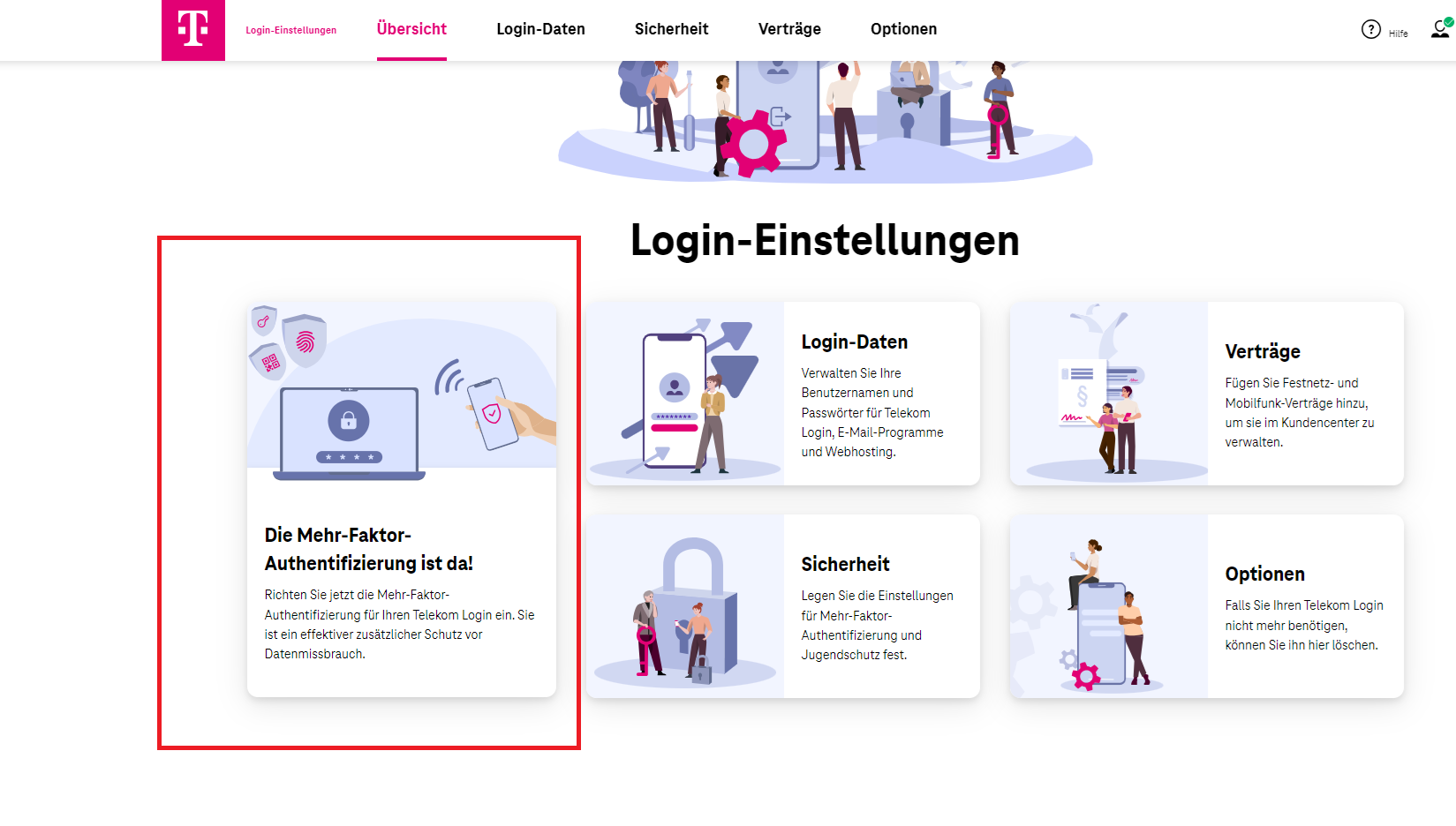 MagentaCLOUD Datenschutz Zwei-Faktor-Authentifizierung-Schritt-3